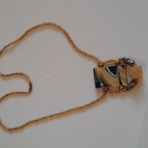 Handcrafted, Beaded Reversible Necklace Colors Yellows